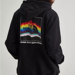 The north face rainbow sweatshirt Men’s Medium